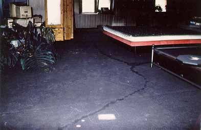traces on soot covered carpet